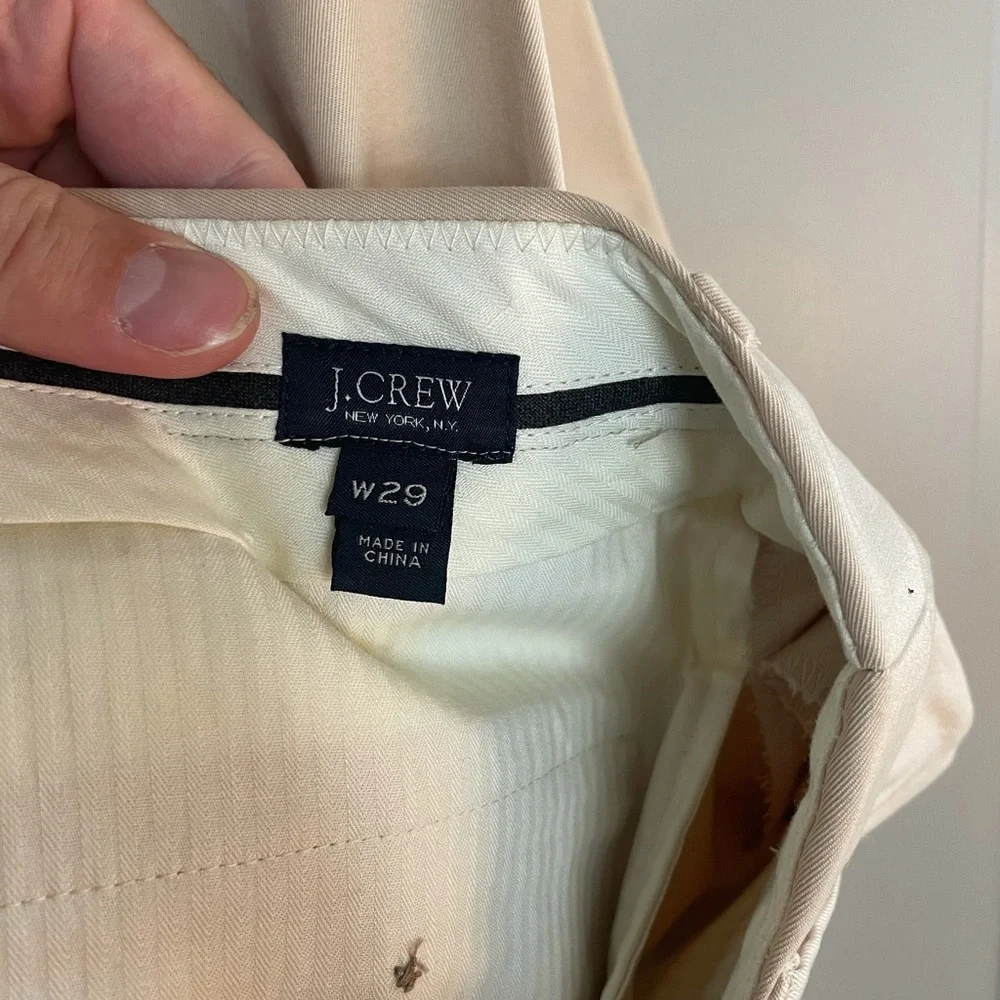 J.Crew Stone Cotton Chino Suit - 40L, 29 Waist